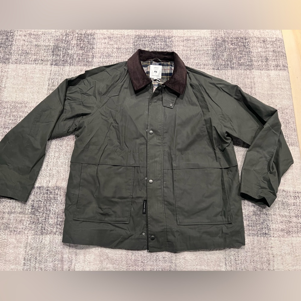 BNWT Men’s Free Assembly Waxed Cotton Flannel Lined Barn Coat XXL